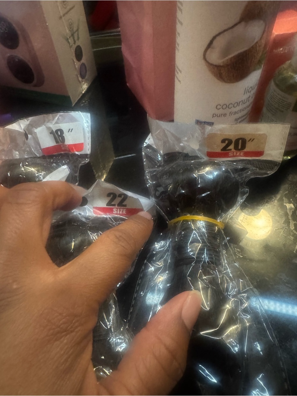 Black Hair Extension Bundle - 22" Size - Unbranded
